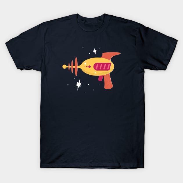 Retro SciFi Laser Gun T-Shirt by miquel4d